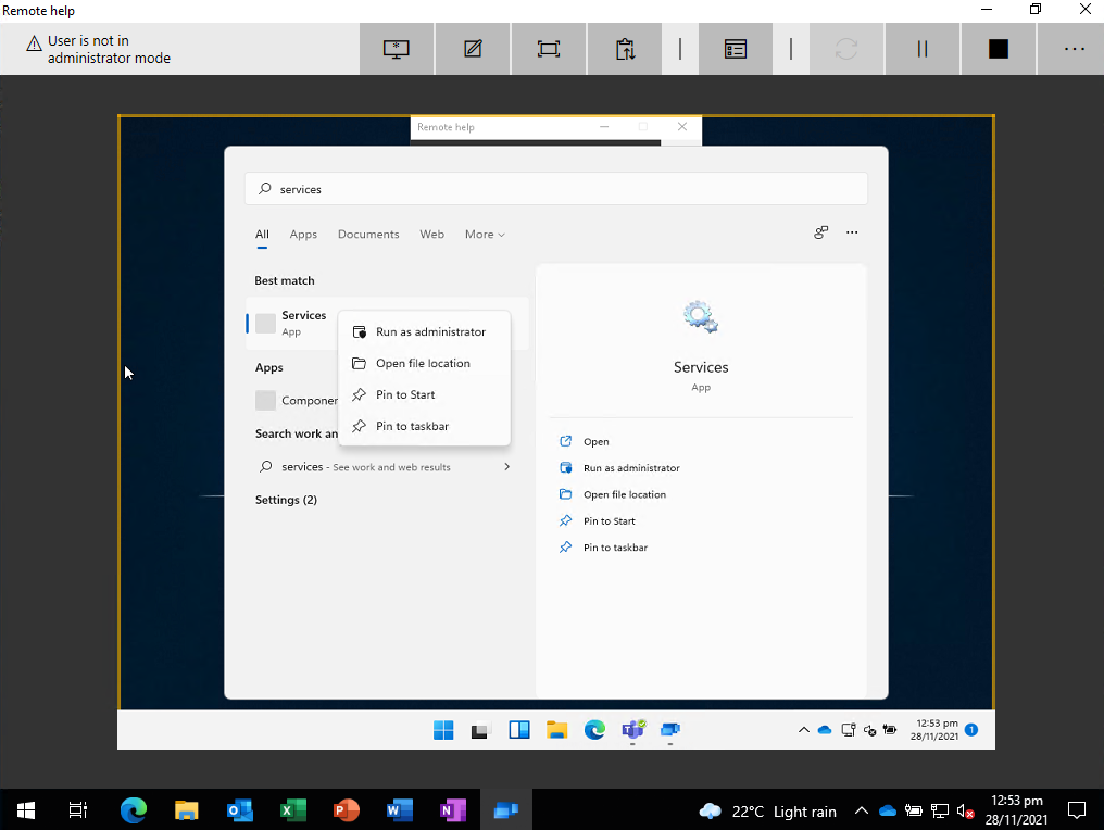Requestor allows connection